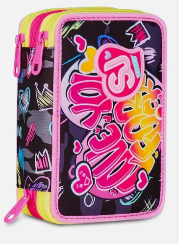 Astuccio SJ Gang 3 Zip GAME LED GIRL
